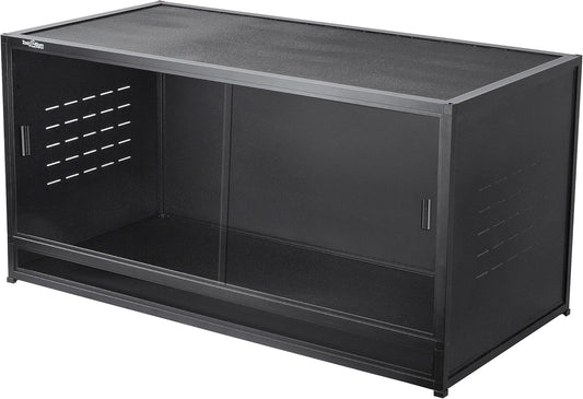 Reptile Terrarium 40''x16''x16'' ToxiRium Large PVC Reptile Enclosure 44 Gallons for Bearded Dragon Gecko Lizard Snake, Wide Breeding Vivarium Area with Sliding Doors Lock