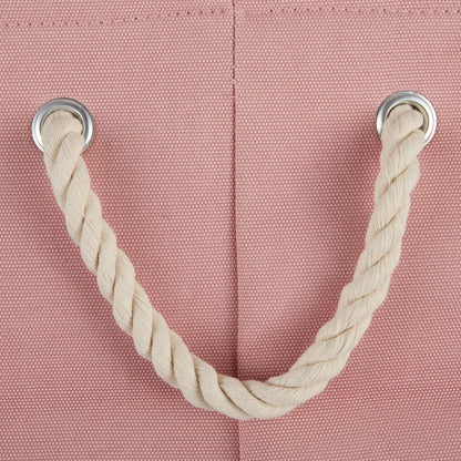 Bone Dry Pet Storage Collection Collapsible Bin, Rose, Medium Round