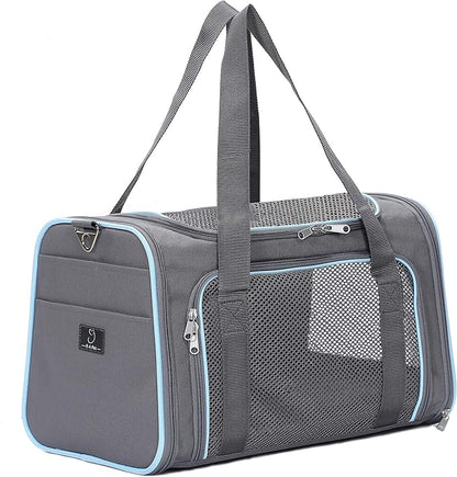 A4Pet Airline Approved Cat Carrier Dog Carriers, Soft-Sided Portable Pet Travel Washable Carrier for Dogs