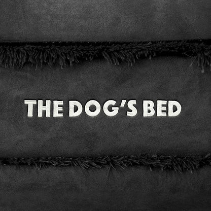 The Dog’s Bed, Medium Black Faux Fur, Memory Foam, Pain Relief: Arthritis, Hip & Elbow Dysplasia, Post Surgery, Lameness, Supportive, Calming, Washable Cover