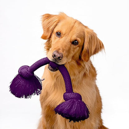 Playology Dog Toys | Dri-Tech Rope Toy Tug of War Rope for Aggressive Chewers | Jumbo Bacon Scented Toy - Easy to Clean and Made from Non Toxic Materials