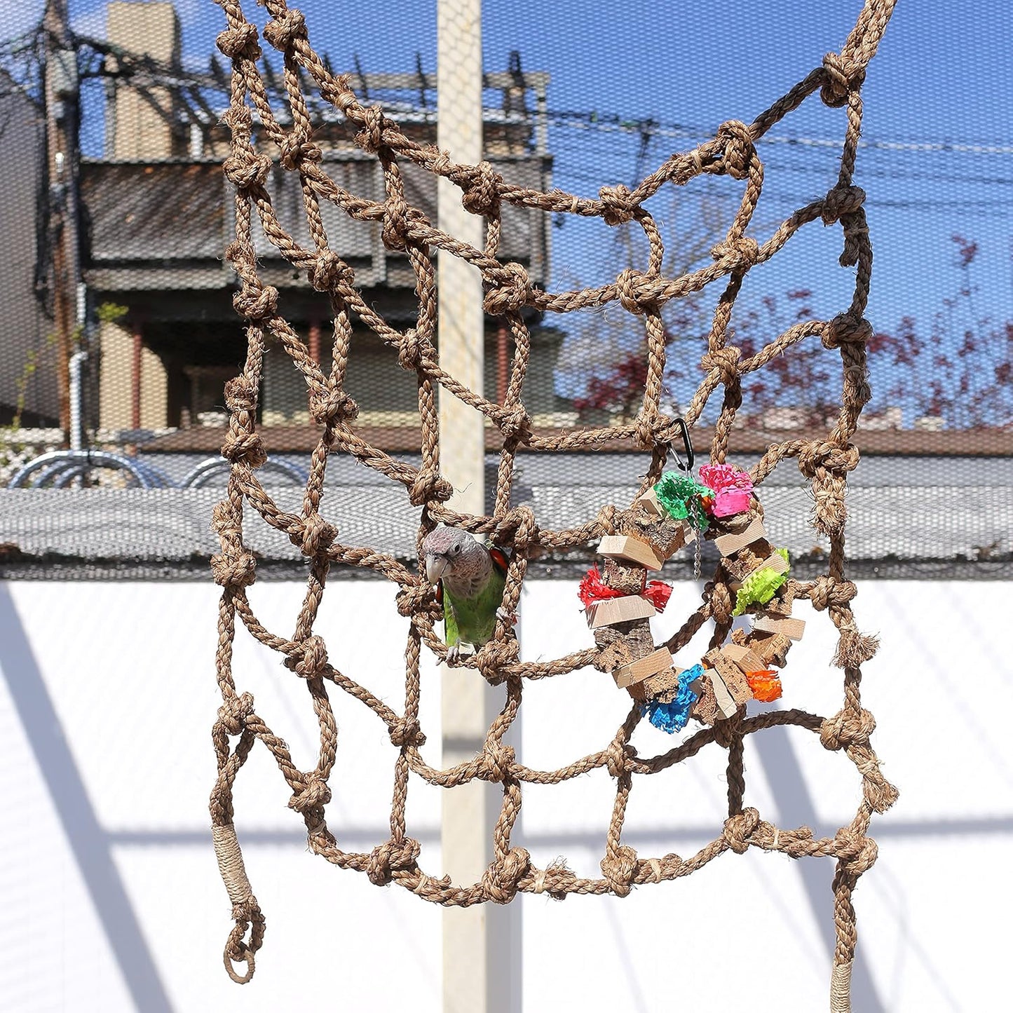 Parrot Climbing Rope Net (Choose Size) (Medium 6x3ft)