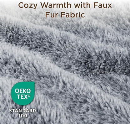 Bedsure Self Warming Cat Bed, Extra Warm Self Heating Pad for Cats & Dogs, Anti-Slip Medium Thermal Pet Mat Indoor with Removable Washable Cover, 29" x 19", Grey