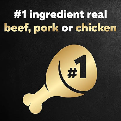 Cesar Wet Dog Food Loaf in Sauce Rotisserie Chicken, Filet Mignon, Angus Beef, and Ham & Egg Flavors Variety Pack, 3.5 oz. Easy Peel Trays (24 Count, Pack of 1)