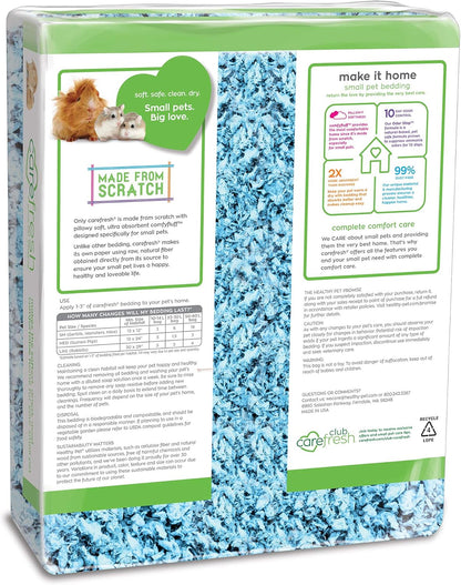 carefresh 99% Dust-Free Blue Natural Paper Small Pet Bedding with Odor Control, 50 L
