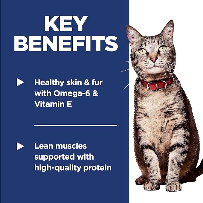 Hill's Science Diet Adult 1-6, Adult 1-6 Premium Nutrition, Dry Cat Food, Chicken Recipe, 16 lb Bag