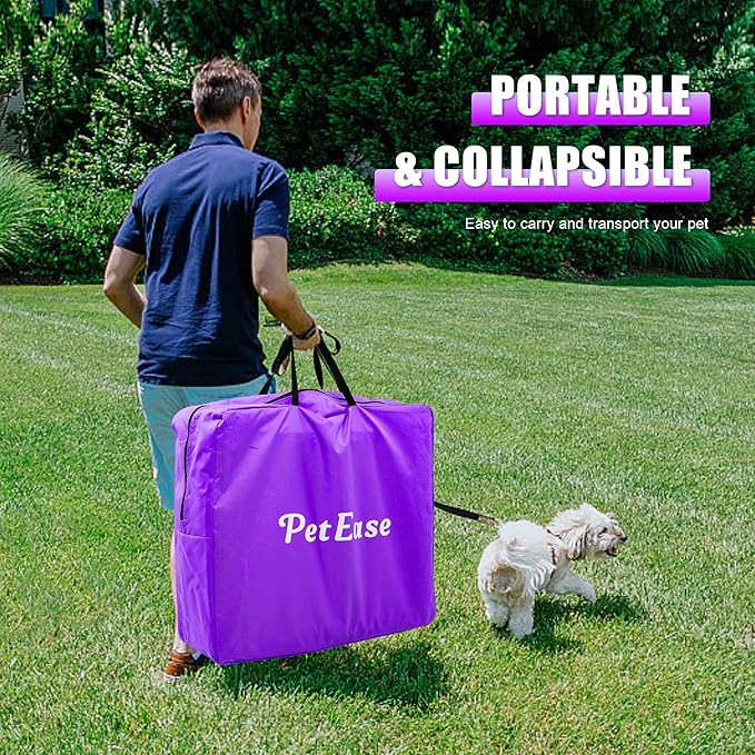 Huge Sapce Double Compartment Cat Travel Carrier with Litter Box & Homack | Cat Show Kennel Cage Crate with Mat & Water Bottle