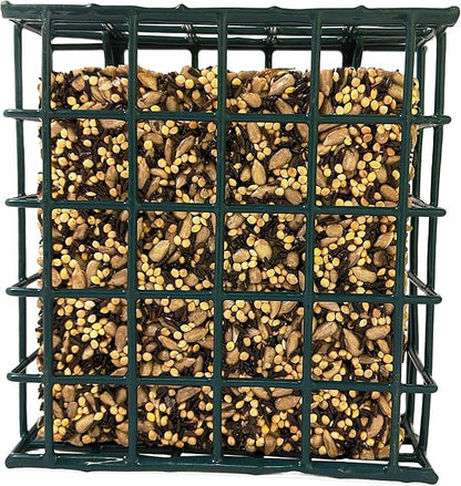 Songbird Treats Seed Bars | 12 Pack of 7 oz Bird Seed Cakes for Wild Birds (Sunny Mealworm)