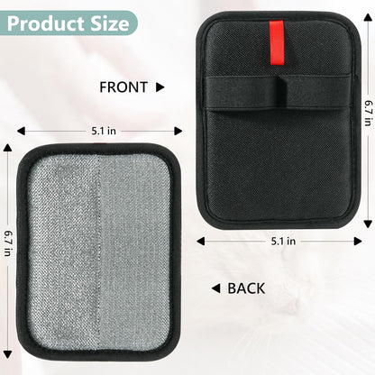 Pet Hair Removal Glove - Reusable Electrostatic Dog/Cat Hair Remover Mitt & Pet Grooming Gloves for Couch, Carpet, Furniture - Upgraded Electrostatic Dog Tool (2 PCS)