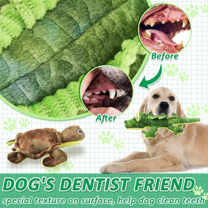 Stuffed Animal Dog Toys, 5 Pack Tough Squeaky Dog Toys, Plush Toys Assortment, Great Value Pet Toys Bundle, Woodland Series Chew Toys for Large Medium and Small Dogs Puppy Pet Toys