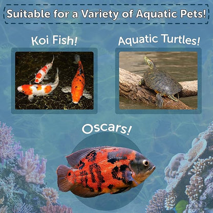 Aquatic Foods Inc. Red Shrimp, Freeze Dried 1/2" to 1 & 1/4" Floating Red River Shrimp for Cichlids, All Tropical Fish, Koi & Pond Fish, Aquatic Turtles, Reptiles, Rodents 5oz Canister