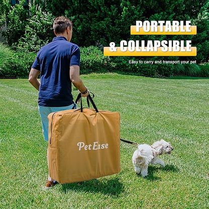 Huge Sapce Double Compartment Cat Travel Carrier with Litter Box & Homack | Cat Show Kennel Cage Crate with Mat & Water Bottle