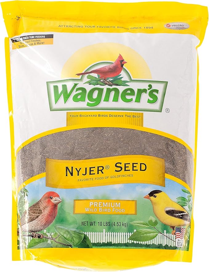 Wagner's 10-Pound Nyjer Seed, 5-Pound Black Oil Sunflower Seed Wild Bird Food Bundle