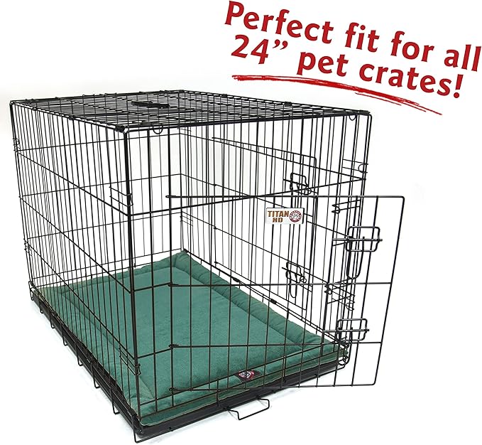 Majestic Pet Orthopedic Memory Foam Dog Crate Mat - Plush Pet Bed Pad for Crates & Kennels | USA Crafted | 24"x18" Villa Marine