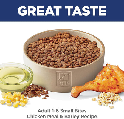 Hill's Science Diet Adult 1-6, Adult 1-6 Premium Nutrition, Small Kibble, Dry Dog Food, Chicken & Barley, 45 lb Bag