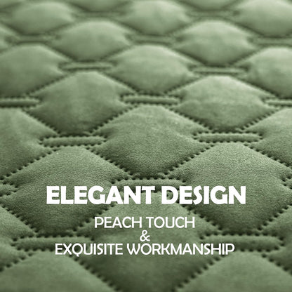 gogobunny 100% Double Sided Waterproof Dog Blanket Soft Pet Bed Cover Reversible Protect Furniture Couch Sofa Car for Puppy Cat Kids (Dark Green/Light Green, 30x80 Inch (Pack of 1))