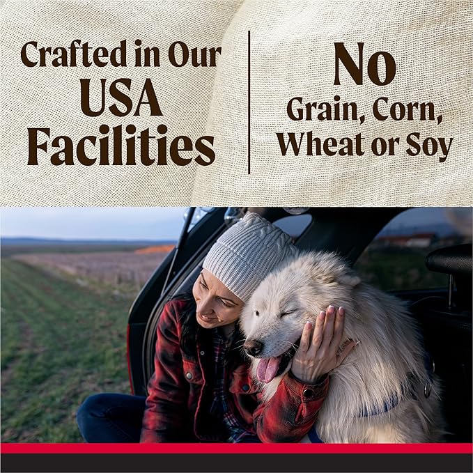 Merrick Backcountry Grain Free Dry Adult Dog Food Kibble With Freeze Dried Raw Pieces, Great Plains Red Recipe - 20.0 lb. Bag