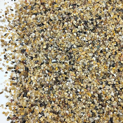 10LB Coarse Sand,Colored Rocks Pebbles, Quartz Sand for Cactus Bonsai, Succulent Plant Bonsai Paving, Vase Filling Decoration, Natural Sand for Fish Tank Decoration Paving(2-4mm)