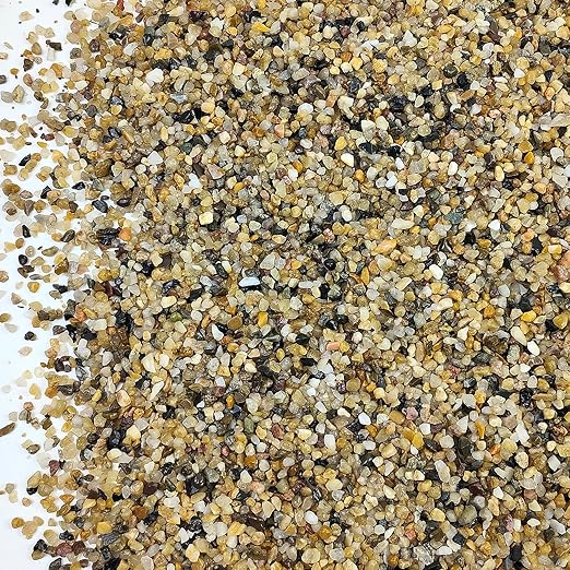 10LB Coarse Sand,Colored Rocks Pebbles, Quartz Sand for Cactus Bonsai, Succulent Plant Bonsai Paving, Vase Filling Decoration, Natural Sand for Fish Tank Decoration Paving(2-4mm)