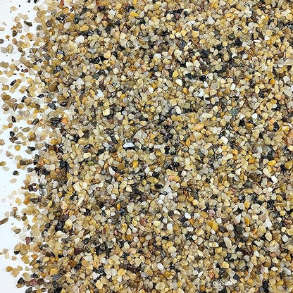 20LB Coarse Sand, Colored Rocks Pebbles, Quartz Sand for Cactus Bonsai, Succulent Plant Bonsai Paving, Vase Filling Decoration, Natural Sand for Fish Tank Decoration Paving(2-4mm)