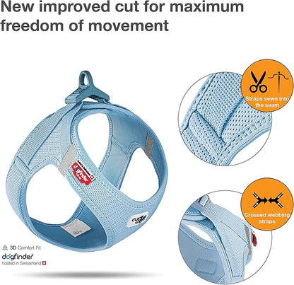 Vest Harness curli Clasp Air-Mesh SkyBlue 2XS