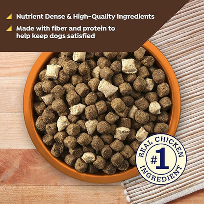 Nature's Recipe Dry Dog Food with Freeze Dried Chicken Bites, Chicken, Barley & Brown Rice Recipe 3.5 lb Bag (Pack of 4)