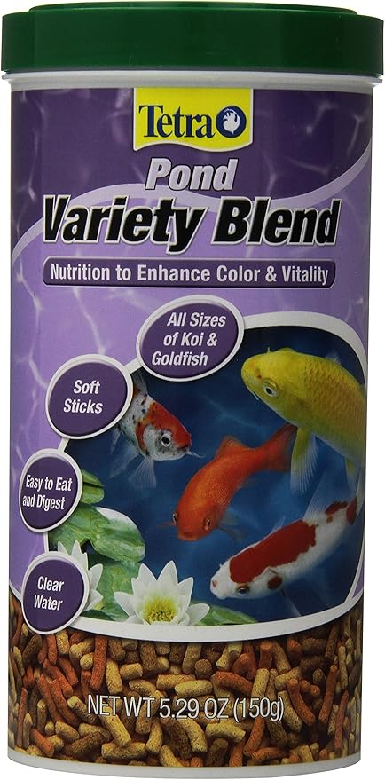 Tetra Pond 16455 Variety Blend Food, 5.29-Ounce, 1-Liter
