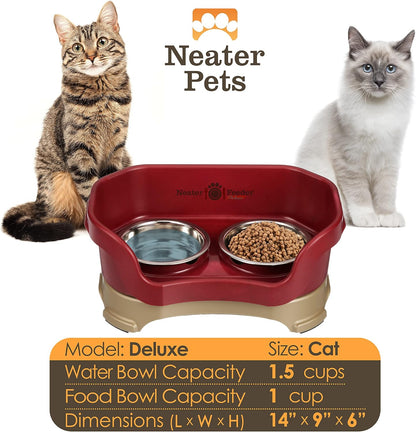 Neater Pet Brands Feeder Deluxe for Cats - Cranberry (200)