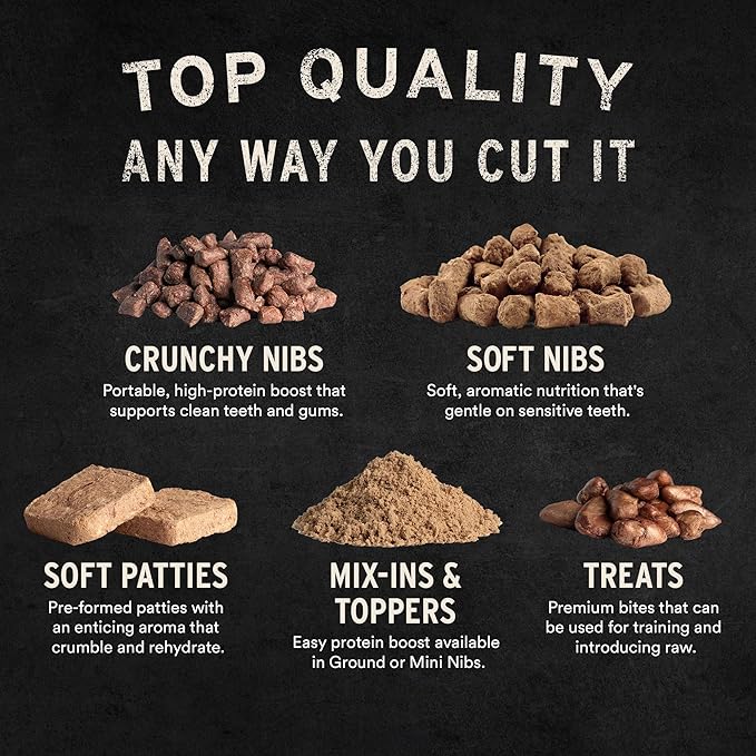 Vital Essentials Beef Bites Dog Treats, 6.2 oz | Freeze-Dried Raw | Single Protein | Premium Quality High Protein Training Treats | Grain Free, Gluten Free, Filler Free