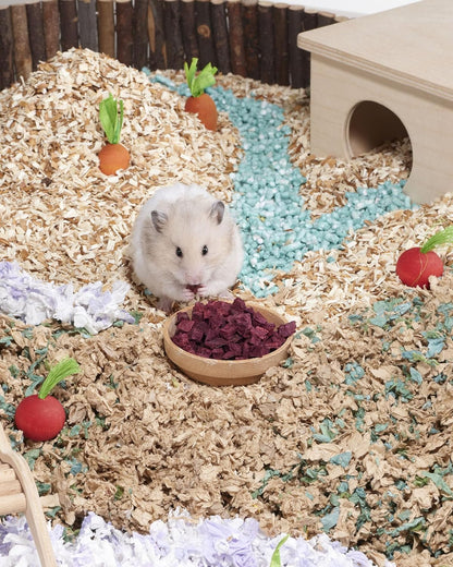 Niteangel Hamster Snack & Treats Toy - Small Animal Natural Treat for Dwarf Syrian Robo Hamsters Gerbils Mice Lemmings Degus or Other Small-Sized Pets (Freeze-Dried Beetroot)