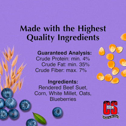 C&S Berry Suet Treat, 11.75 Ounce, 8 Pack