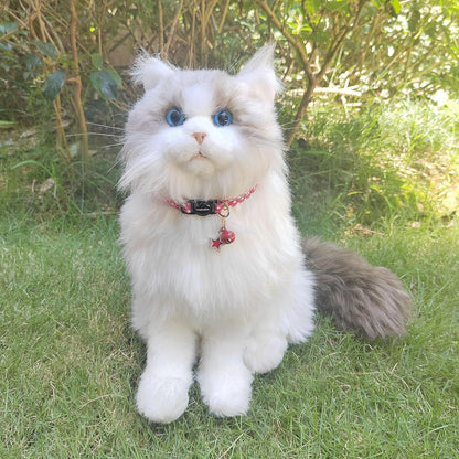 2 Pack Cotton Breakaway cat Collars with Bell,Safety Quick Release Pendant Cute Kitten Collar,Adjustable 20-30cm (Red+Lemon, 20-30cm)