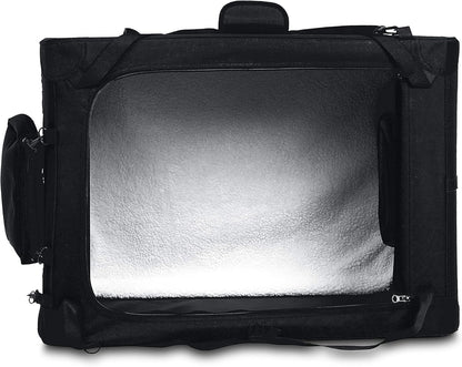 Amazon Basics Folding Portable Soft Pet Dog Crate Carrier Kennel, 36 x 24 x 24 inches, Black