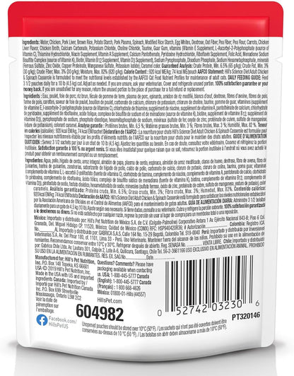 Hill's Science Diet Adult 1-6, Adult 1-6 Premium Nutrition, Wet Cat Food, Chicken Casserole Stew, 2.8 oz Pouch, Case of 24