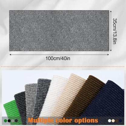 Cat Scratch Furniture Protector - 100" x 13.8" Trimmable Self-Adhesive Cats Claws Scratch Pads, DIY Cat Climbing Couch Protector for Scratch Post Cat Tree Replacement Indoor (Light Gray)