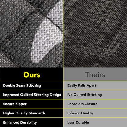 Meadowlark Dog Car Seat Cover, X-Large Heavy Duty Pet Seat Cover for Back Seat, Extra Padded Non-Slip Dog Hammock, Water-Resistant Back Seat Protector for Cars Trucks and SUVs (64” W x 60" L)