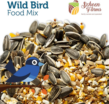 Gourmet Wild Bird Food Mix (10 LBS) Blend for Cardinals, Chickadees, Nuthatches, Woodpeckers and Songbirds
