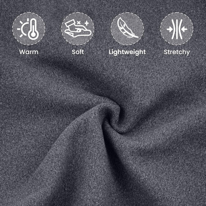 ROZKITCH Dog Sweaters Soft Fleece Pullover Sweatshirt Pajamas, Turtleneck Warm Pet Cold Weather Jacket Stretchy Vest Jumpsuit Apparel Outfit Clothes for Small Medium Large Dogs Walking Sleep Grey XL