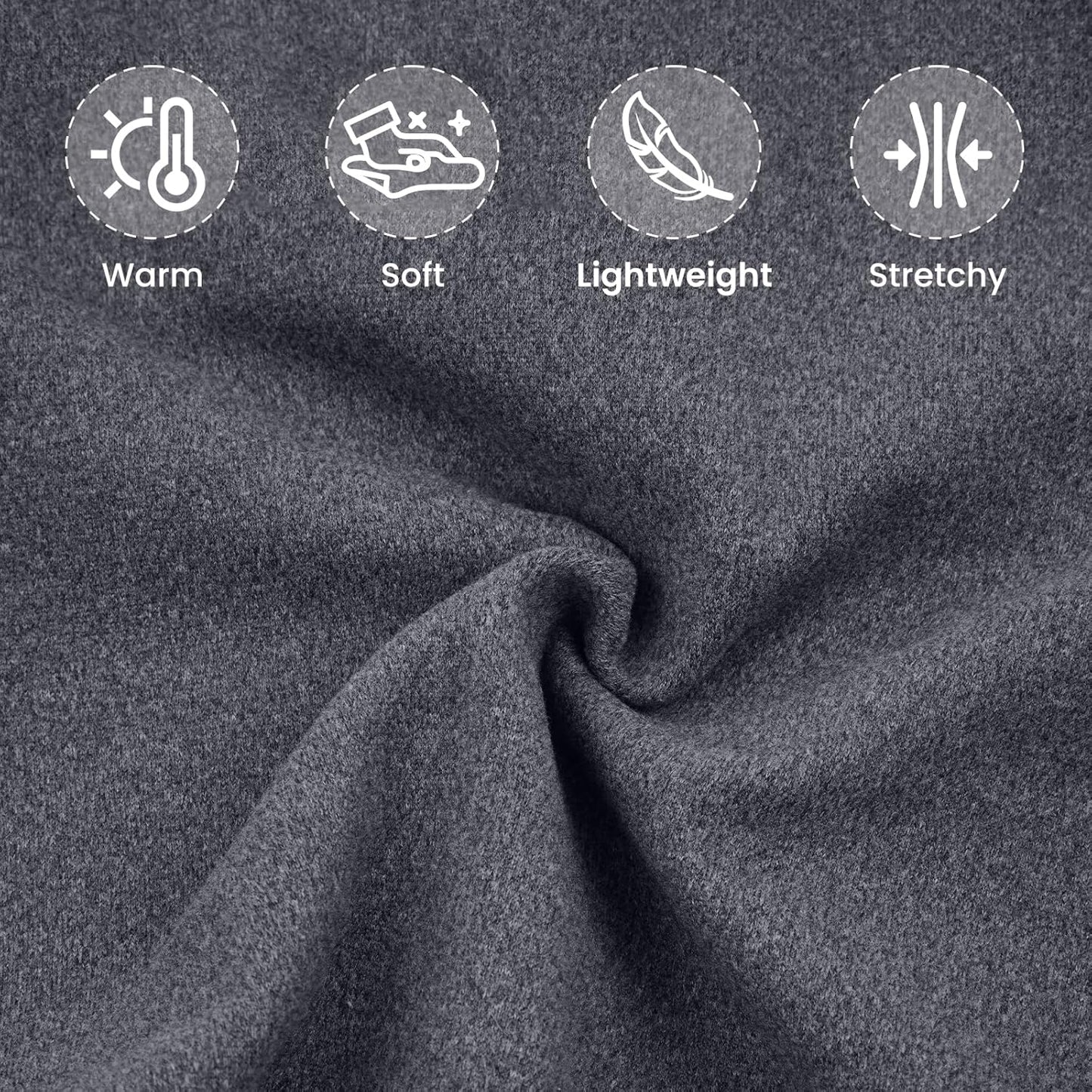 ROZKITCH Dog Sweaters Soft Fleece Pullover Sweatshirt Pajamas, Turtleneck Warm Pet Cold Weather Jacket Stretchy Vest Jumpsuit Apparel Outfit Clothes for Small Medium Large Dogs Walking Sleep Grey 4XL