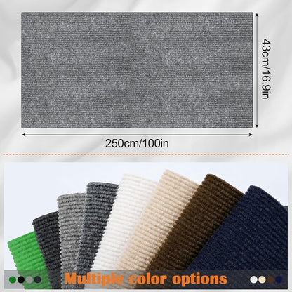 Cat Scratch Furniture Protector - 100" x 17" Trimmable Self-Adhesive Cats Claws Scratch Pads, DIY Cat Climbing Couch Protector for Scratch Post Cat Tree Replacement Indoor (Light Gray)