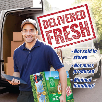 Small Pet Select 2nd Cutting Perfect Blend Timothy Hay Pet Food for Rabbits, Guinea Pigs, Chinchillas and Other Small Animals, Premium Natural Hay Grown in The US, 10 LB