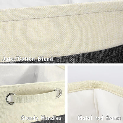 PET ARTIST Large Dog Toy Basket Bin - Rectangular Storage Box Chest Organizer for Dog Toys,Coats,Clothing,Apparel & Accessories & Blanket, Black, 15"x13"x12"