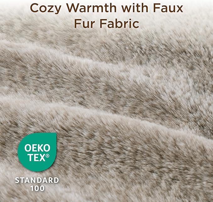 Bedsure Self Warming Cat Bed, Extra Warm Self Heating Pad for Cats & Dogs, Anti-Slip Small Thermal Pet Mat Indoor with Removable Washable Cover, 24" x 18", Brown