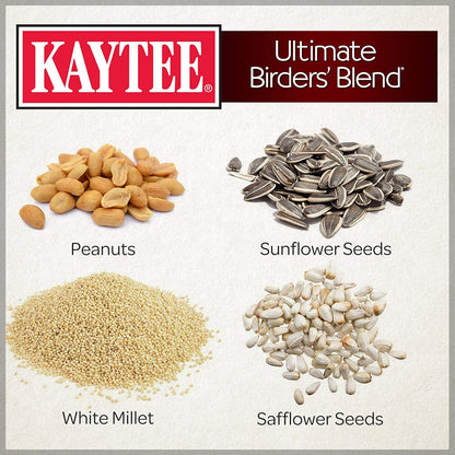 Kaytee Wild Bird Ultimate Birder's Blend Food Seed For Grosbeaks, Cardinals, Nuthatches, Woodpeckers & Other Wild Birds, 10 Pound