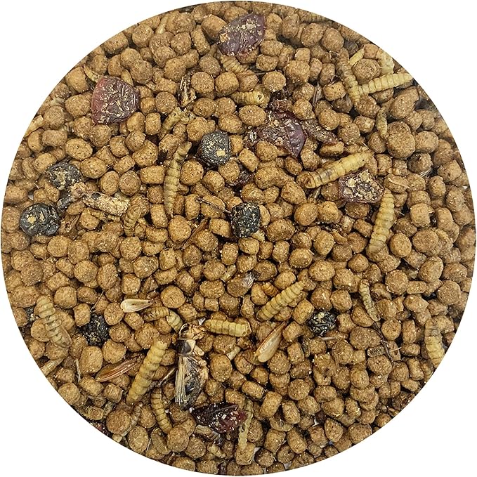 Berries & Bugs 3 lb. - All Natural High Protein High Fiber Insectivore Diet with Fruit, Gut-Loaded Insects, & Healthy Vitamins - Hedgehogs, Sugar Gliders, Skunks, Opossums & Other Insectivores