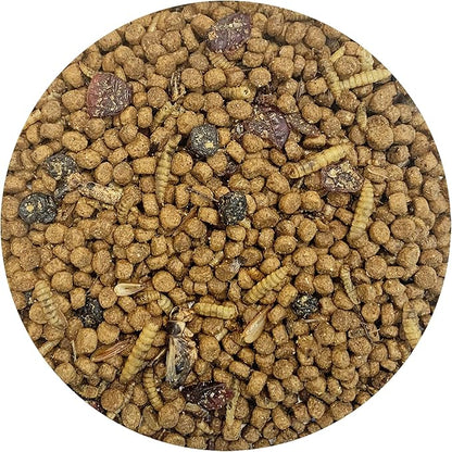 Berries & Bugs 3 lb. - All Natural High Protein High Fiber Insectivore Diet with Fruit, Gut-Loaded Insects, & Healthy Vitamins - Hedgehogs, Sugar Gliders, Skunks, Opossums & Other Insectivores