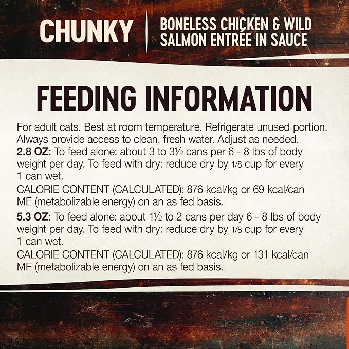 Wellness CORE Signature Selects Chunky Adult Wet Cat Food, Natural, Protein-Rich, Grain Free, 5.3 Ounce, 12 Pack (Chicken & Salmon)