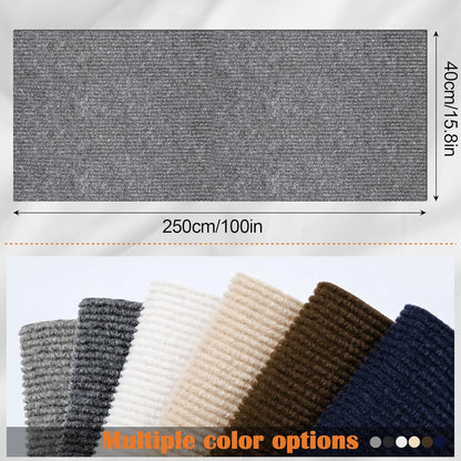 Cat Scratch Furniture Protector-100 x 15.8" Trimmable Self-Adhesive Cats Claws Scratch Pads, Cat Climbing Couch Protector for Protecting Furniture Couch Chair Sofa Cats Pet Gift (Light Gray)