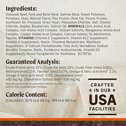 Merrick Premium Grain Free Dry Adult Dog Food, Wholesome And Natural Kibble, Real Texas Beef And Sweet Potato - 30.0 lb. Bag