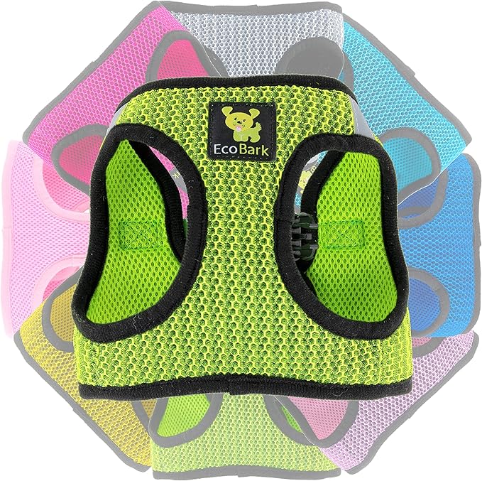 EcoBark Step in Dog Harness Reflective Soft Ultra Padded Mesh Dog Harnesses for XXS, XS, Small, and Medium Dogs Eco-Friendly Comfort Secure Halter No Pull Adjustable Pet Vest